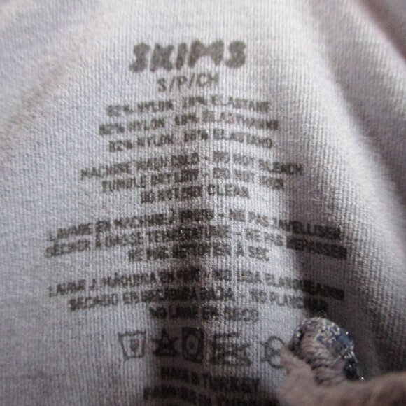 SKIMS Seamless Sculpt Zip Front Top Women Small Steel Blue Long Sleeve Shapewear - Picture 4 of 7